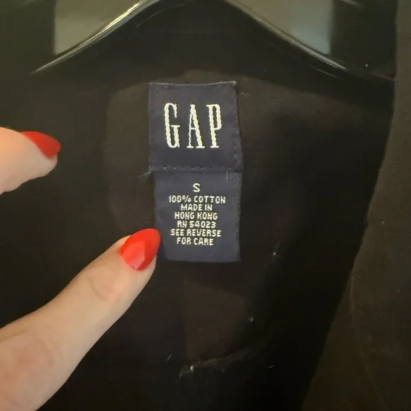 Gap Women's jet  Black Denim Jacket - Picture 5 of 5